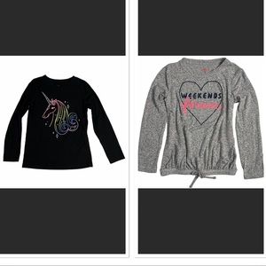 2 Girls Longsleeve Tshirt sz 6
